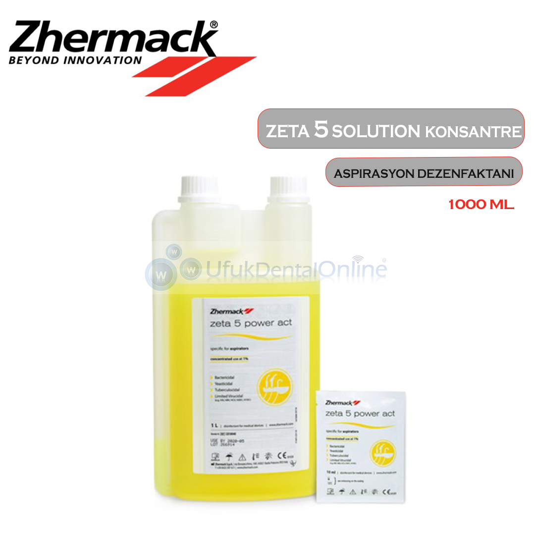 Zhermack Zeta 5 Power Konsantre | Aspirasyon Dezenfektanı