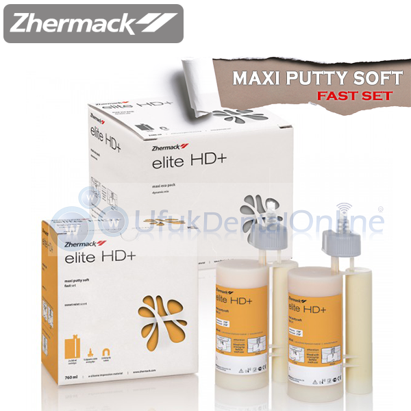 Zhermack Elite HD+ Maxi Putty Soft Makine Ölçüsü 6 lı | Fast Set