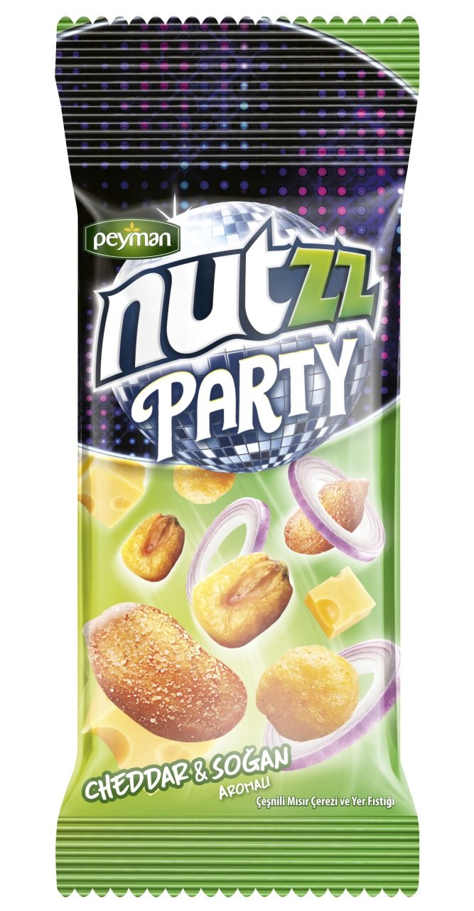 Nutzz Party Mix Cheddar Soğan Aromalı Shot 16G