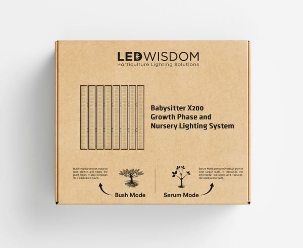 LEDWisdom BabySitter X200 Gelişmiş Büyüme Dönemi ve Fide Odası Aydınlatma Sistemi