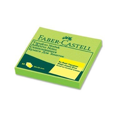 Faber-Castell Yapışkan Notluk Harmony 75x75 mm Yeşil