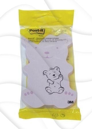 3M Post-it Ayıcık Şekilli Yapışkanlı Not Kağıdı 75 Yp 7500 TB