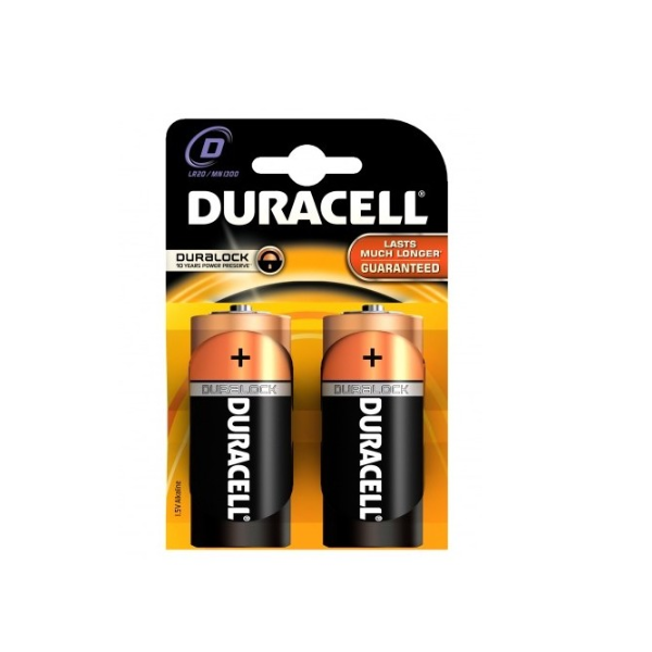 Duracell Alkalin D Büyük Boy Kalın Pil 2'li