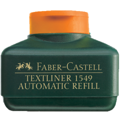 Faber-Castell Textliner 1549 Otomatik Refil Fosforlu Kalem Mürekkebi 30ml Turuncu