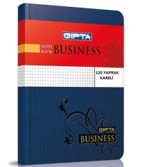 Gıpta Business İplik Dikişli Sert Kapak 120 Yaprak Kareli Defter