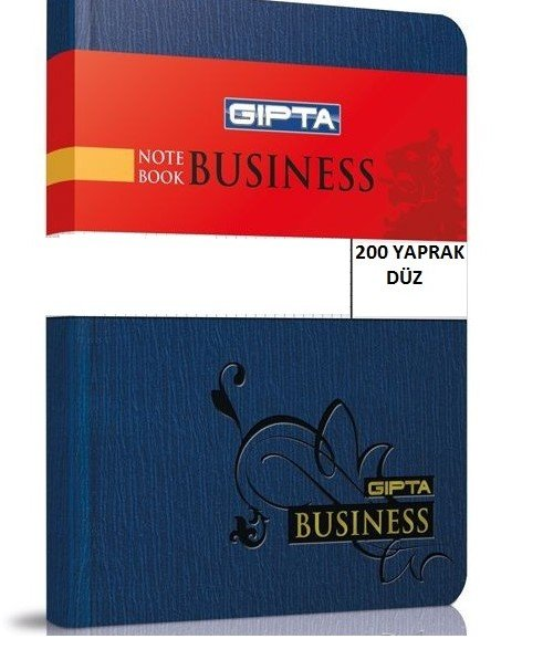 Gıpta Business İplik Dikişli Sert Kapak 200 Yaprak Düz Defter