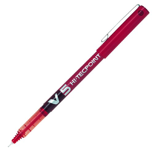 Pilot V5 Hi-Tecpoint İğne Uçlu Kalem 0.5 mm Kırmızı