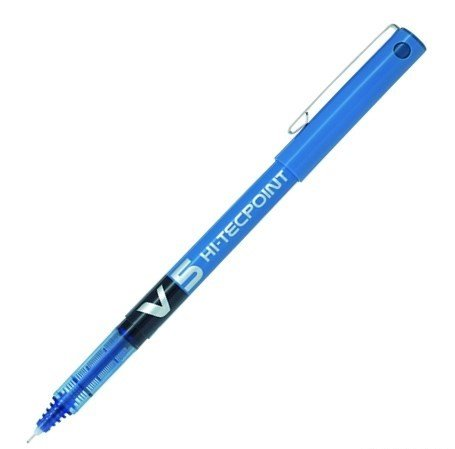 Pilot V5 Hi-Tecpoint İğne Uçlu Kalem 0.5 mm Mavi