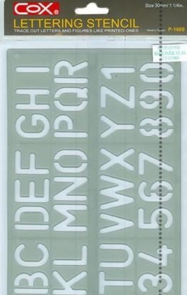 Cox Lettering Stencil Yazı Şablonu 20 mm