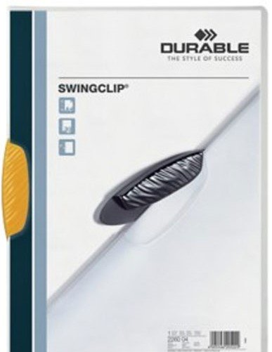 Durable Swingclip Color 30 Sf Kapasiteli Sıkıştırmalı Dosya Sarı