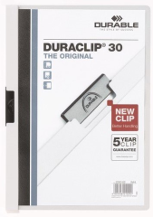 Durable Duraclip 30 Sf Kapasiteli Sıkıştırmalı Dosya Beyaz