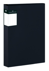 Faber-Castell Kapak Desenli Sunum Dosyası 40 Poşet Siyah