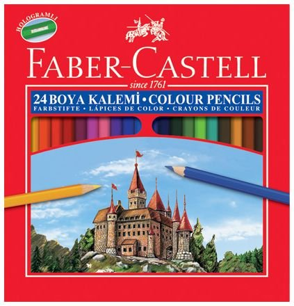 Faber-Castell Karton Kutu Boya Kalemi 24 Renk