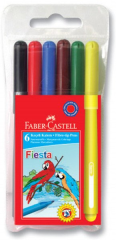 Faber-Castell Fiesta Keçeli Kalem 6 Renk