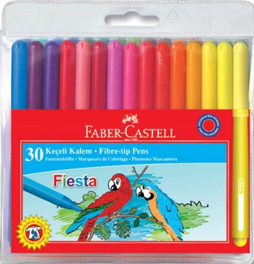 Faber-Castell Fiesta Keçeli Kalem 30 Renk