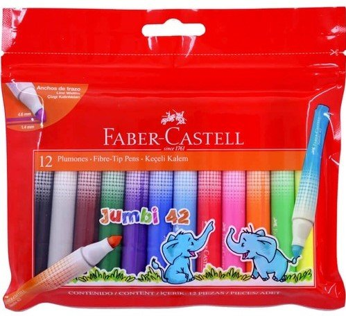 Faber-Castell Jumbi Neon Florasan Keçeli Kalem 12 Renk