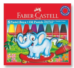 Faber-Castell Redline Köşeli Karton Kutu Pastel Boya Kalemi 8 Renk