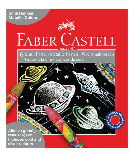 Faber-Castell Metalik Pastel Boya Kalemi 6 Renk
