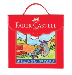 Faber-Castell Plastik Çantalı Pastel Boya 24 Renk