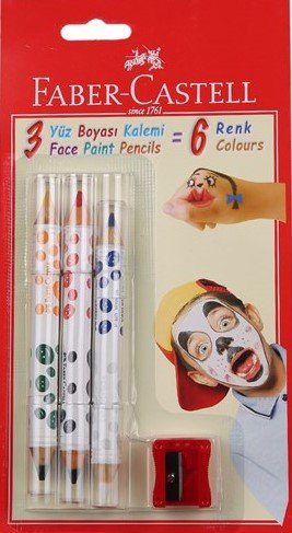 Faber-Castell Yüz Boyası Kalemi 6 Renk