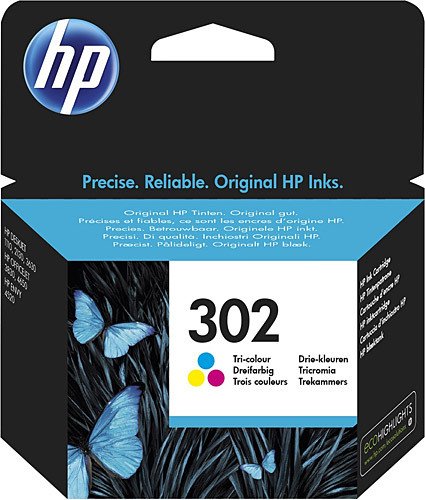 HP 302 Üç Renkli Kartuş F6U65AE