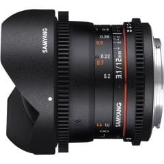 Samyang 12mm T3.1 ED AS NCS Balıkgözü Lens (Canon)