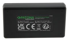 Patona SONY F970 Premium Twin Performance İkili USB Şarj Aleti Cihazı (PD20W Hızlı Şarj Cihazı Hediye )