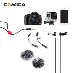Comica CVM-D02 Çiftli Yaka Mikrofonu (2.50mt)