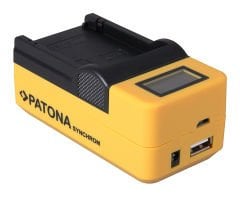 Patona LP-E10 Tekli Synchron USB Charger LCD Ekranlı