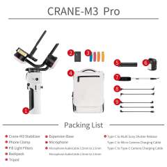 Zhiyun CRANE-M3 Pro Kit 3-Axis Handheld Gimbal Stabilizer