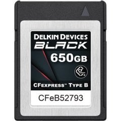 Delkin Devices 650GB BLACK CFexpress Type B Memory Card (DCFXBBLK650)