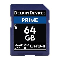 Delkin  Devices 64GB Prime SDXC UHS-II (U3/V60) Memory Card (DDSDB190064G)