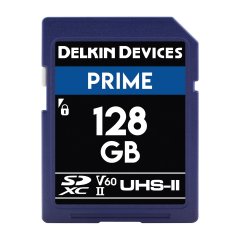 Delkin  Devices 128GB Prime SDXC UHS-II (U3/V60) Memory Card (DDSDB1900128)