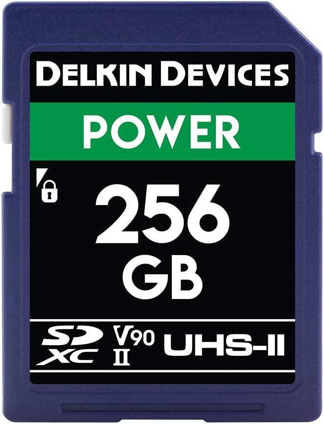 Delkin Devices 256GB Power SDXC UHS-II (U3/V90) Memory Card (DDSDG2000256)