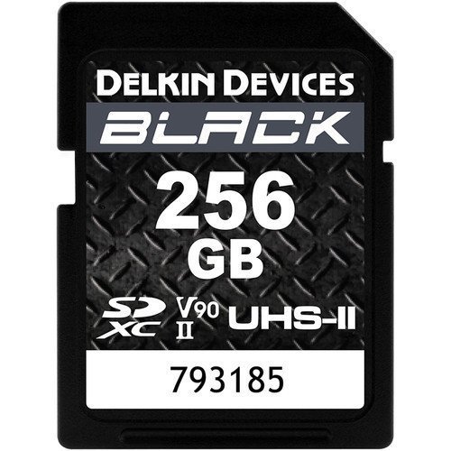 Delkin Devices 256GB Black UHS-II SDXC V90 Memory Card (DSDBV90256 )
