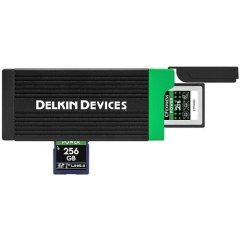 Delkin Devices USB 3.2 CFexpress Type B Card and SD UHS-II Memory Card Reader (DDREADER-56)
