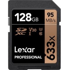 Lexar 128GB Professional 95MB/sn UHS-I SDXC Hafıza Kartı (2'li Paket)
