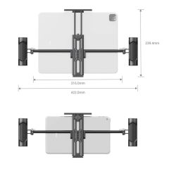 SmallRig 2929 İPad  için Çift Saplı  Tablet Montaj Parçası