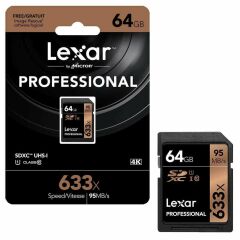 Lexar 64GB Professional 95MB/sn UHS-I SDXC Hafıza Kartı