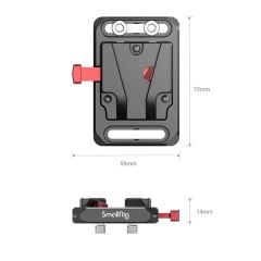 SmallRig 2987 Mini V Mount Pil Plakası