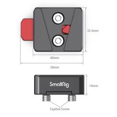 SmallRig MD2801B Mini V-Mount Akü Montaj Kiti