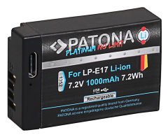 Patona Platinum LP-E17 USB-C Batarya