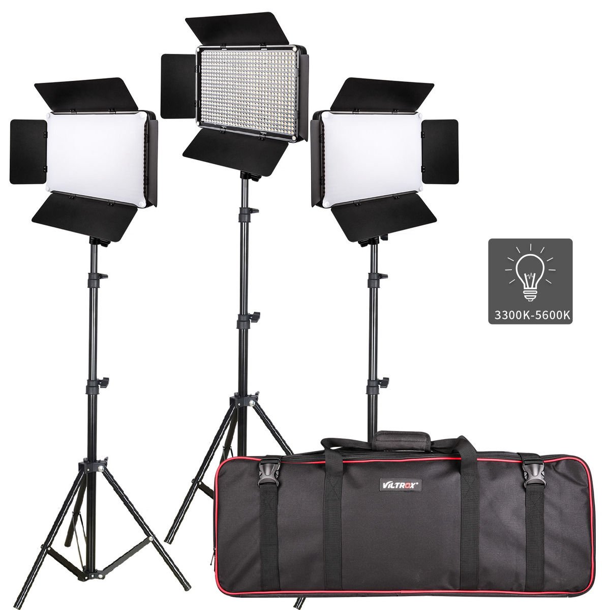 Viltrox VL-D640T Bi-Color LED Light Panel 45W ( 3'LÜ SET )