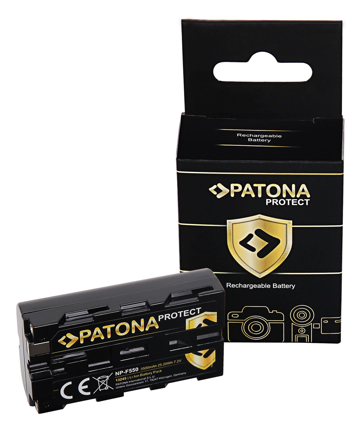 Patona 13245 Protect Batarya Sony NP-F550 3500mAh 7.2V