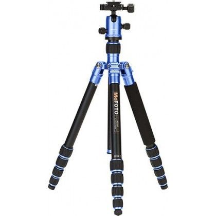 Benro MeFOTO C1350Q1B RoadTrip Carbon Fiber Travel Tripod Kit(Blue)