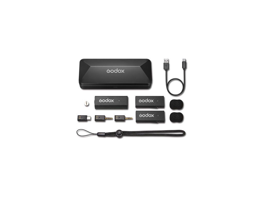 Godox MoveLink Mini Kablosuz Mikrofon Kit2 (Type-C Uyumlu/Siyah)