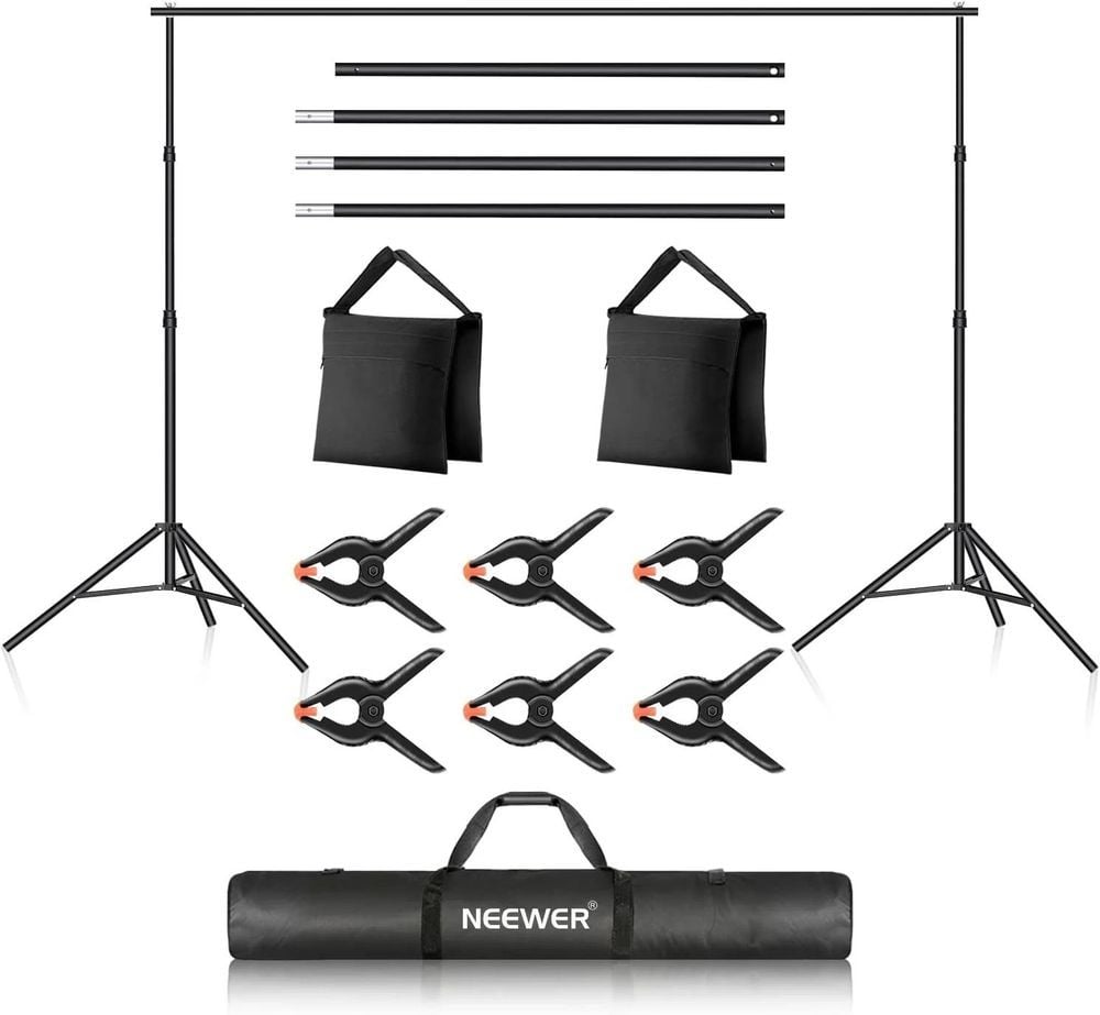Neewer Backdrop Support System with (2)Sand Bags and (6)