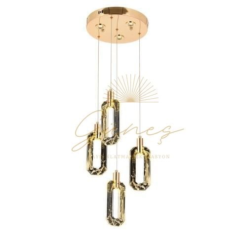 Beste 4lü Tepsili Gold Eskitme