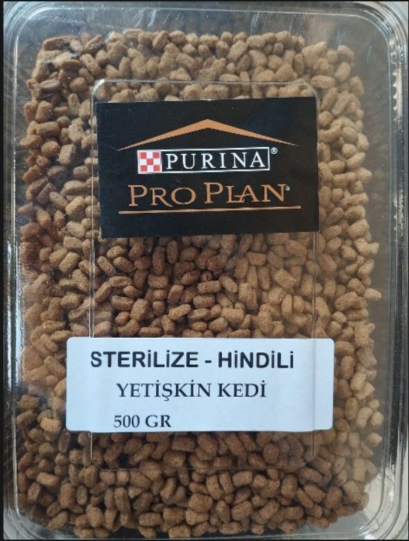 PRO PLAN STERILISED HİNDİLİ YETİŞKİN KEDİ MAMASI 500 GRAM NET