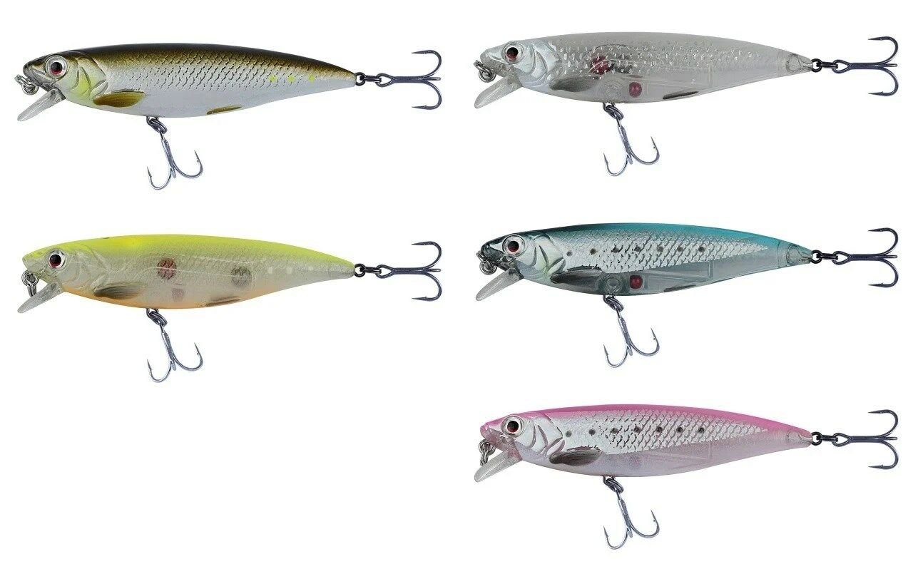 SAVAGE SALT E-SG 3D TWITCH MINNOW 6,6 CM 5G SS 02 GREEN SILVER AYU 58030 TWITCH&ROLL SUSPENDING